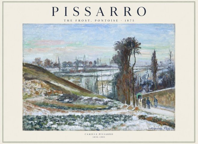 Pissarro The Frost, Pontoise No1 - Póster