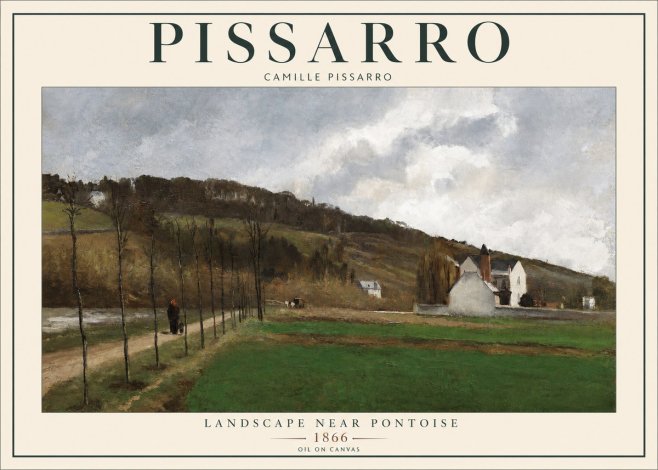 Pissarro The Road from Louveciennes II No2 - Póster