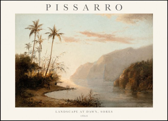 Pissarro Landscape at Dawn, Sores No1 - Póster