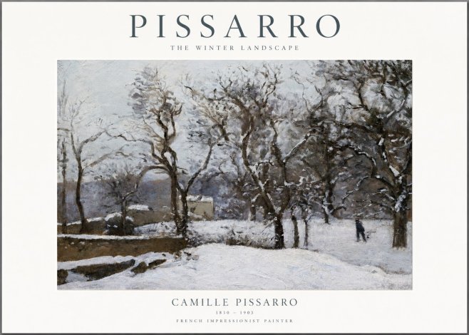 Pissarro The Winter Landscape No1 - Póster