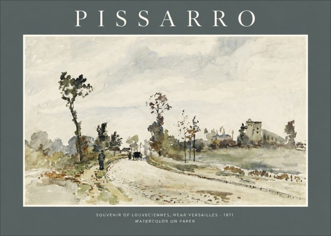 Pissarro Souvenir of Louveciennes, Near Versailles - 1871 No2 - Póster