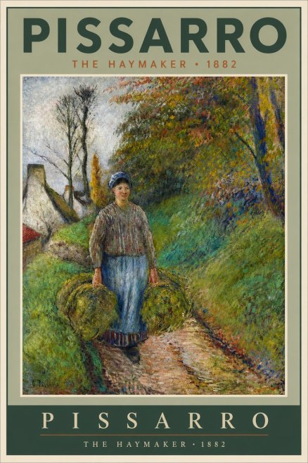 Pissarro The Haymaker No2 - Póster