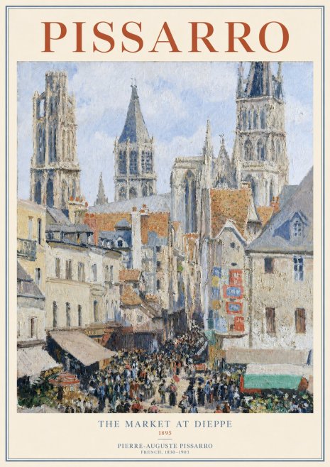 Pissarro The Rue Aux Juifs, Rouen No2 - Póster