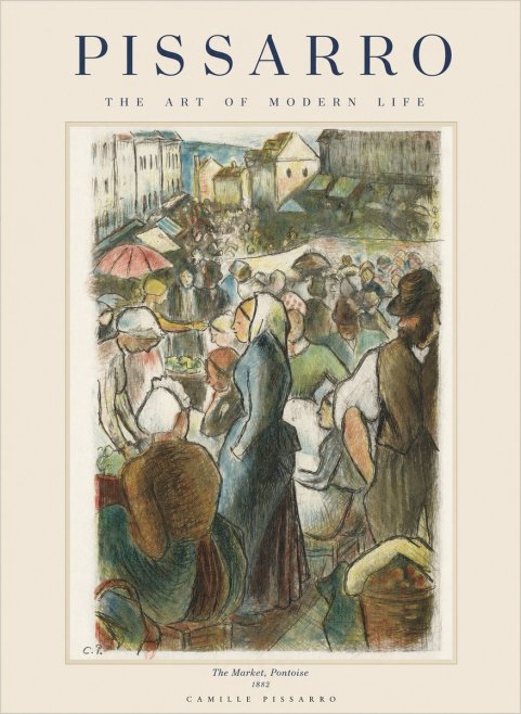 Pissarro The Market, Pontoise No1 - Póster