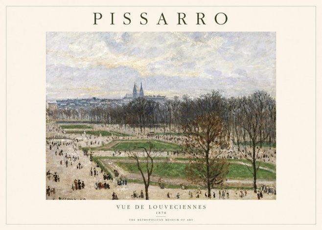 Pissarro The Tuileries Garden, Paris No2 - Póster