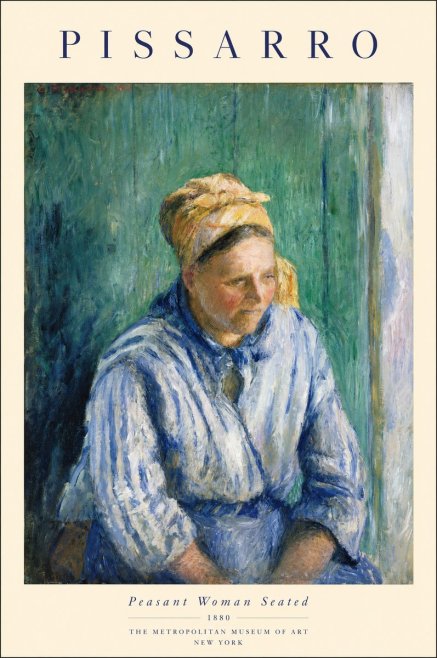 Pissarro Peasant Woman Seated No1 - Póster