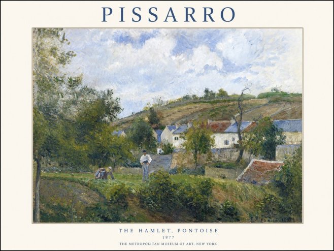 Pissarro The Hamlet, Pontoise No1 - Póster