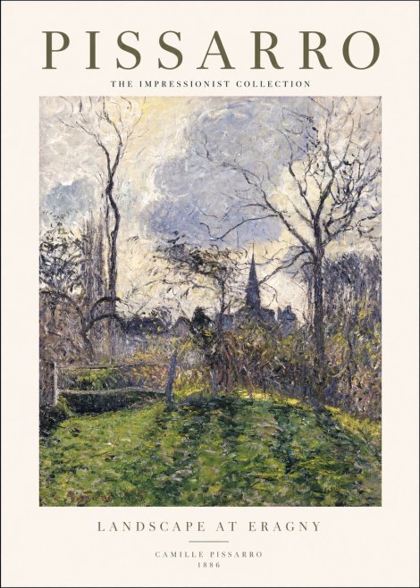 Pissarro Landscape at Eragny No1 - Póster