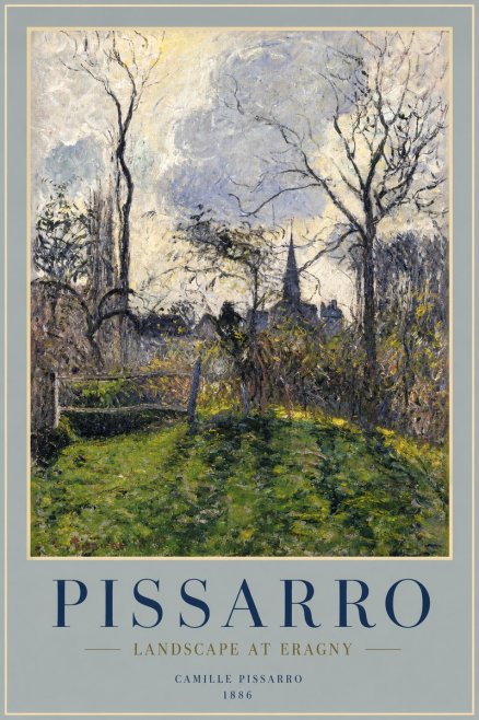Pissarro Landscape at Eragny No2 - Póster