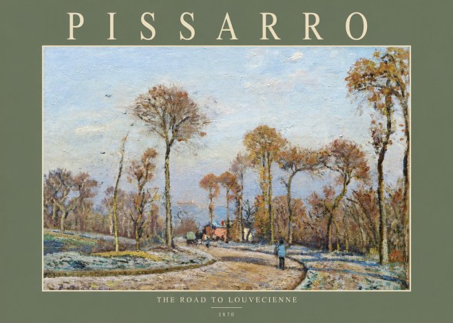 Pissarro The Road to Louvecienne No2 - Póster