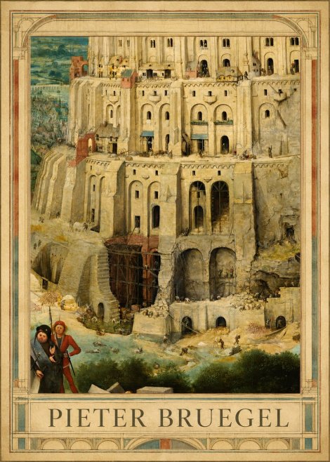 Pieter Bruegel The Tower of Babel IV No1 - Póster