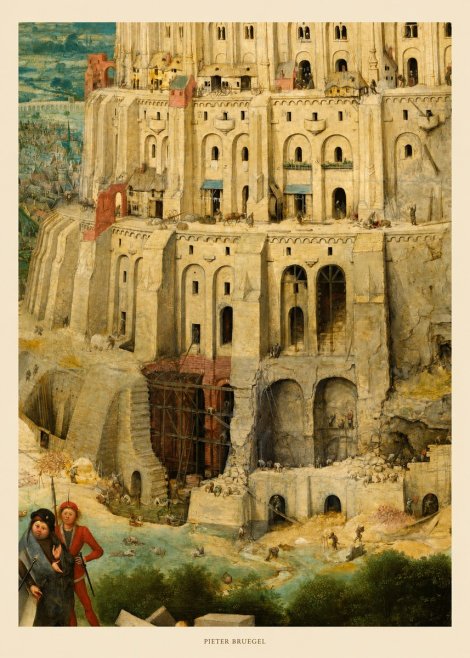 Pieter Bruegel The Tower of Babel IV No5 - Póster