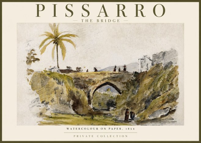 Pissarro The Bridge No2 - Póster