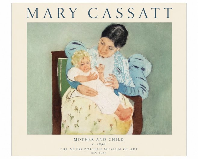 Mary Cassatt Mother and Child III No1 - Póster