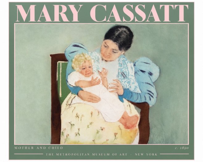 Mary Cassatt Mother and Child III No3 - Póster