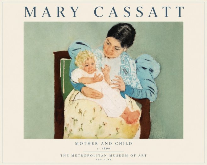 Mary Cassatt Mother and Child III No6 - Póster