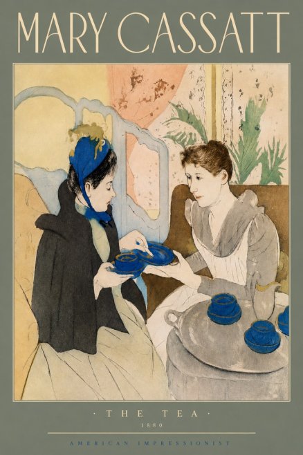 Mary Cassatt The Tea No4 - Póster