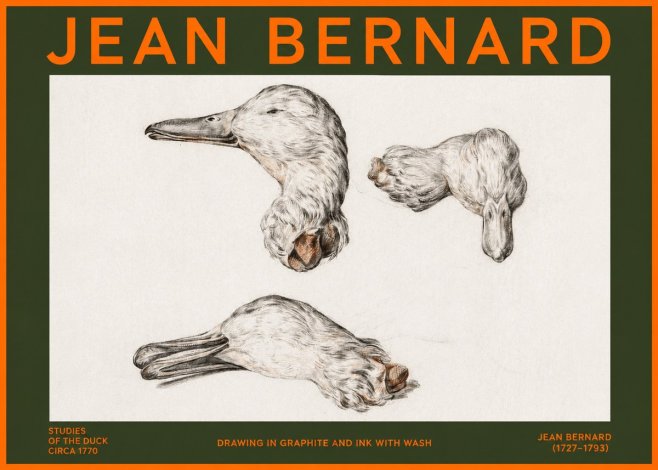 Jean Bernard Studies of the Duck No2 - Póster