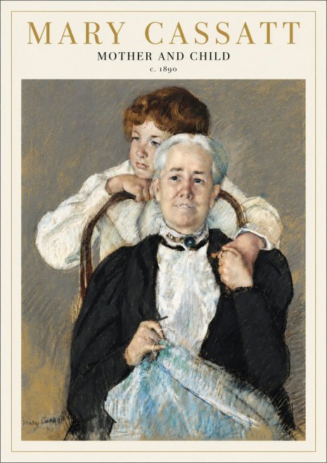 Mary Cassatt Mother and Child V No4 - Póster