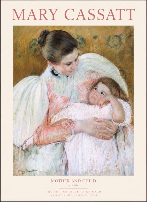 Mary Cassatt Mother and Child VI No1 - Póster