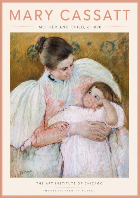 Mary Cassatt Mother and Child VI No4 - Póster