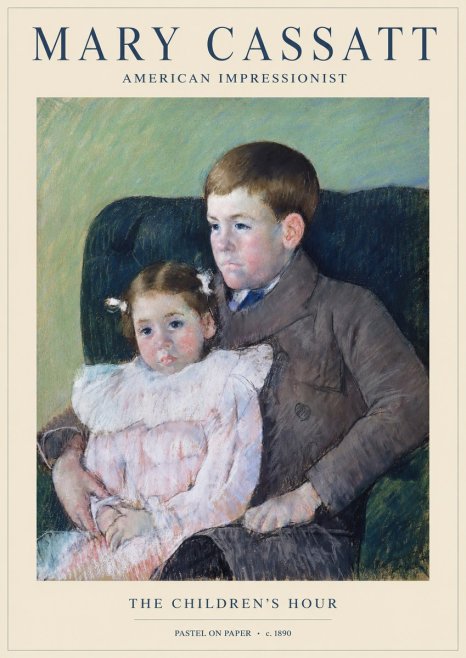 Mary Cassatt The Children's Hour No1 - Póster