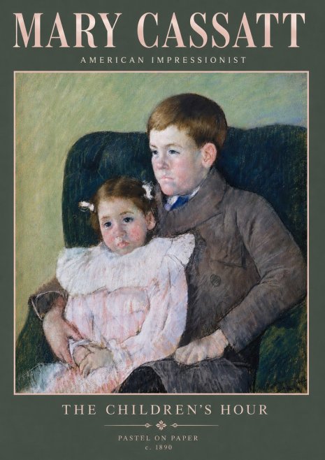 Mary Cassatt The Children's Hour No4 - Póster