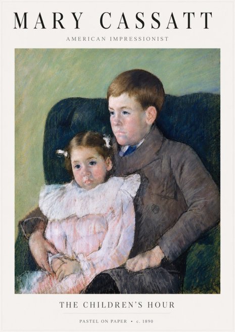 Mary Cassatt The Children's Hour No5 - Póster