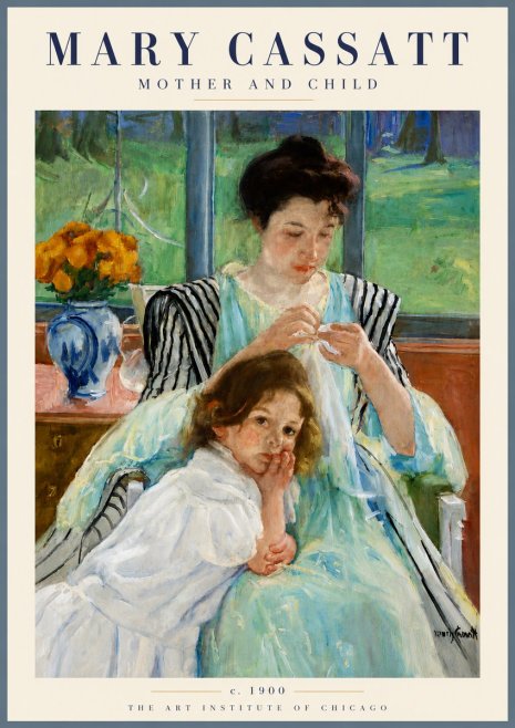 Mary Cassatt Mother and Child VII No6 - Póster