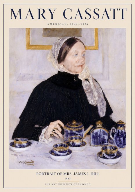 Mary Cassatt Portrait of Mrs. James J. Hill No3 - Póster