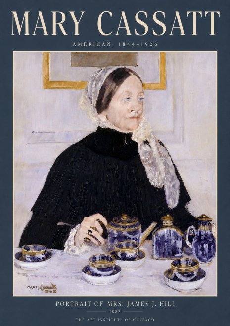 Mary Cassatt Portrait of Mrs. James J. Hill No6 - Póster