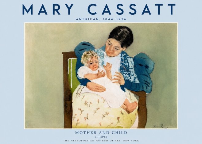 Mary Cassatt Mother and Child VIII No4 - Póster