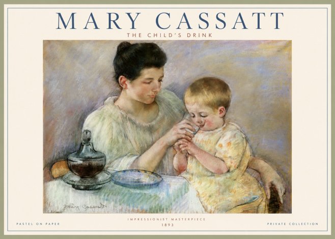 Mary Cassatt The Child's Drink No2 - Póster