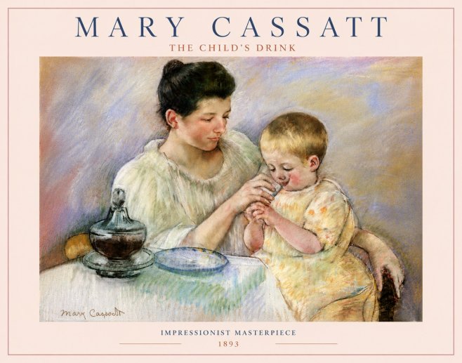 Mary Cassatt The Child's Drink No6 - Póster