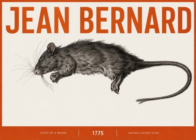 Jean Bernard Study of a Mouse II No3 - Póster