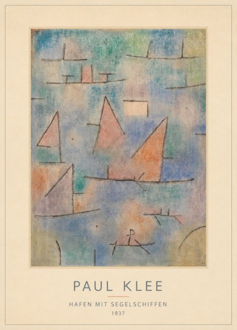 Paul Klee Hafen Mit Segelschiffen No4 - Póster