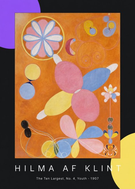 Hilma af Klint The Ten Largest, No. 4, Youth No5 - Póster