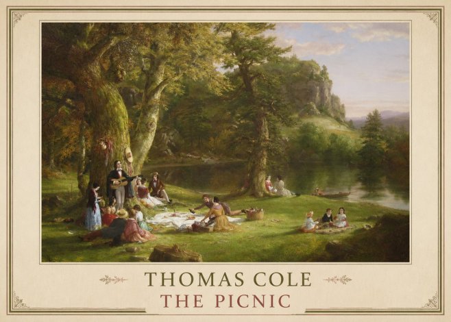 Thomas Cole The Picnic No2 - Póster