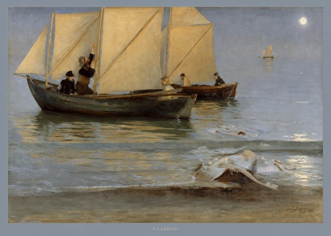 P.S. Krøyer A Ray Washed Ashore No5 - Póster