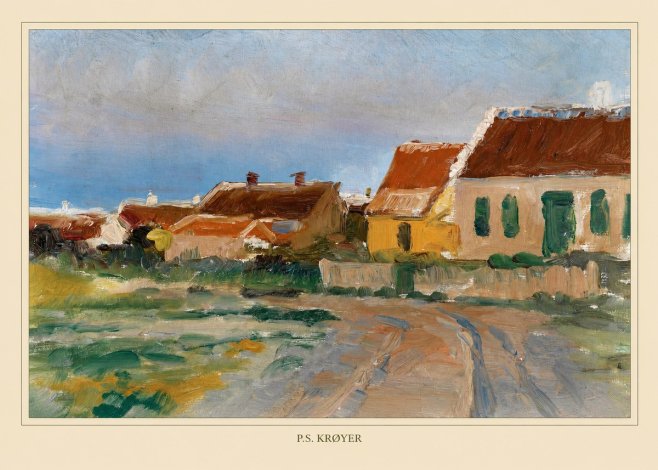 P.S. Krøyer Houses in Skagen No4 - Póster