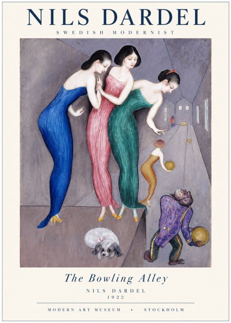 Nils Dardel Three Graces No2 - Póster