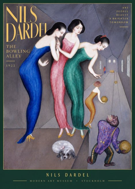 Nils Dardel Three Graces No6 - Póster