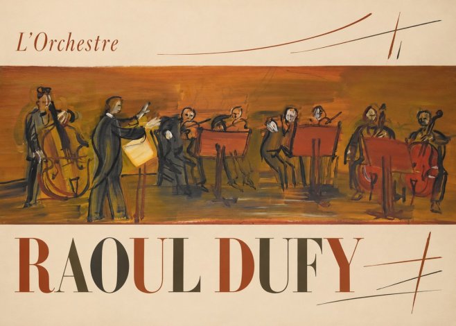 Raoul Dufy L'orchestre No6 - Póster