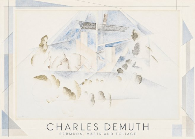 Charles Demuth Bermuda, Masts and Foliage No1 - Póster