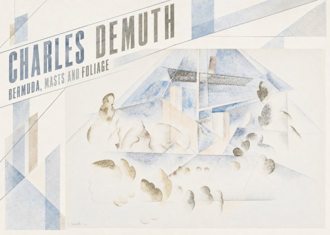 Charles Demuth Bermuda, Masts and Foliage No5 - Póster