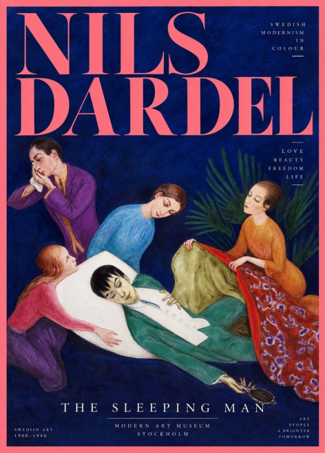 Nils Dardel The Sleeping Man No2 - Póster