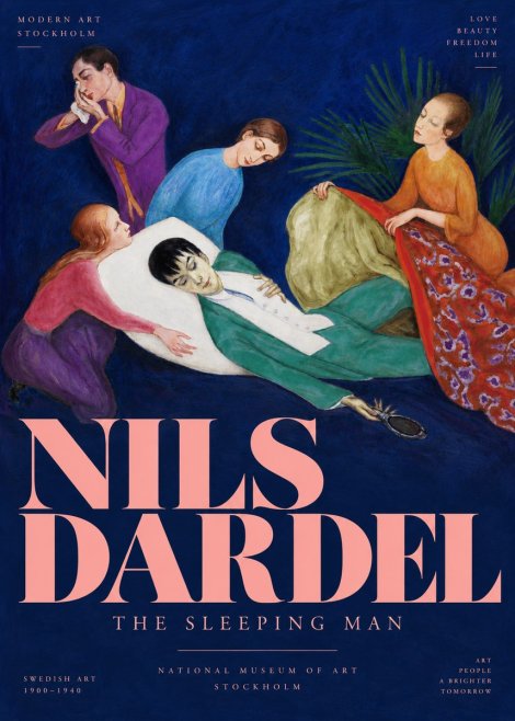 Nils Dardel The Sleeping Man No4 - Póster