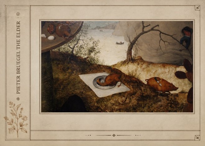 Pieter Bruegel The Pig Is Stabbed No2 - Póster