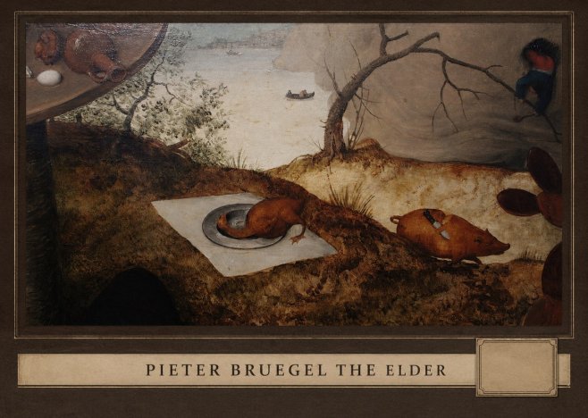 Pieter Bruegel The Pig Is Stabbed No3 - Póster