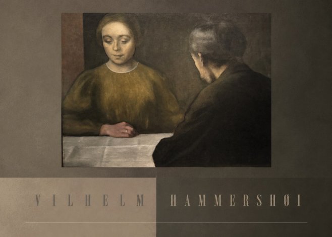 Vilhelm Hammershøi A Conversation No6 - Póster